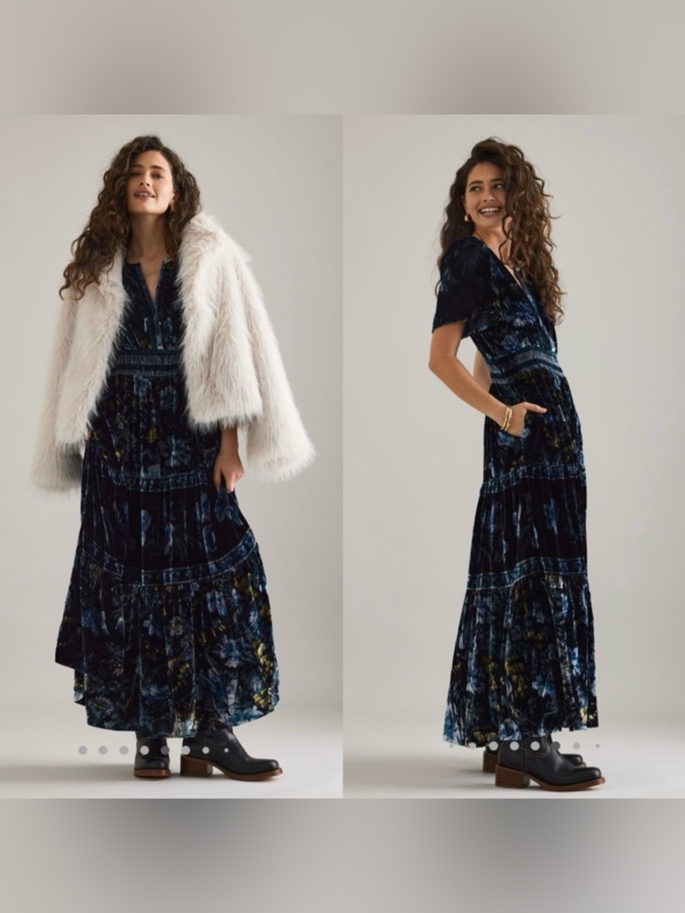 The Somerset velvet maxi dress - Picture 6 of 16